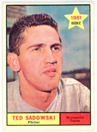 Ted Sadowski 1961 Topps Card #254