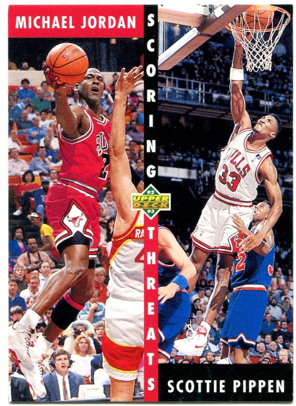 Michael Jordan Scottie Pippen Upper Deck Scoring Threats