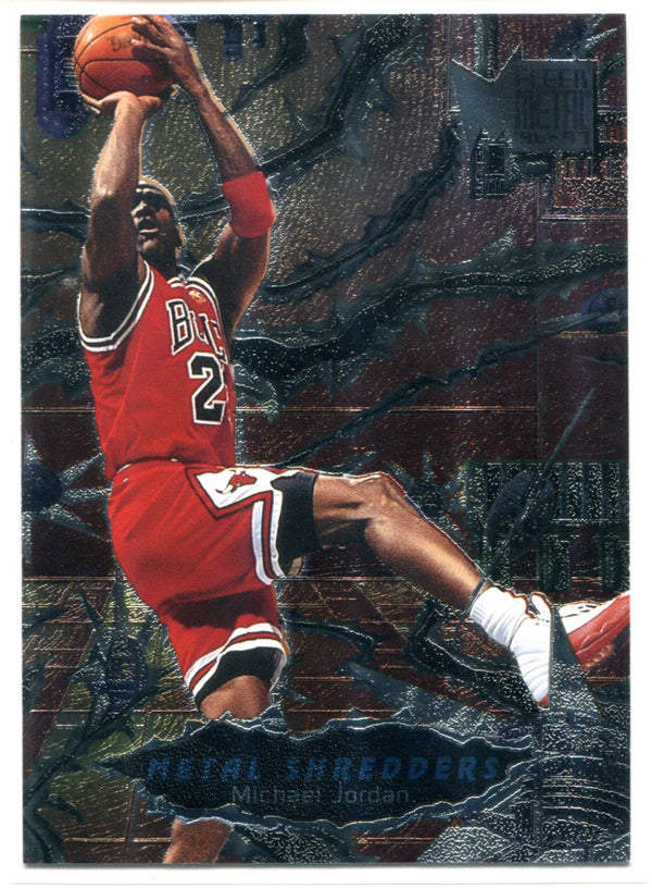 Michael Jordan 1996-97 Fleer Metal Shredders Card #241