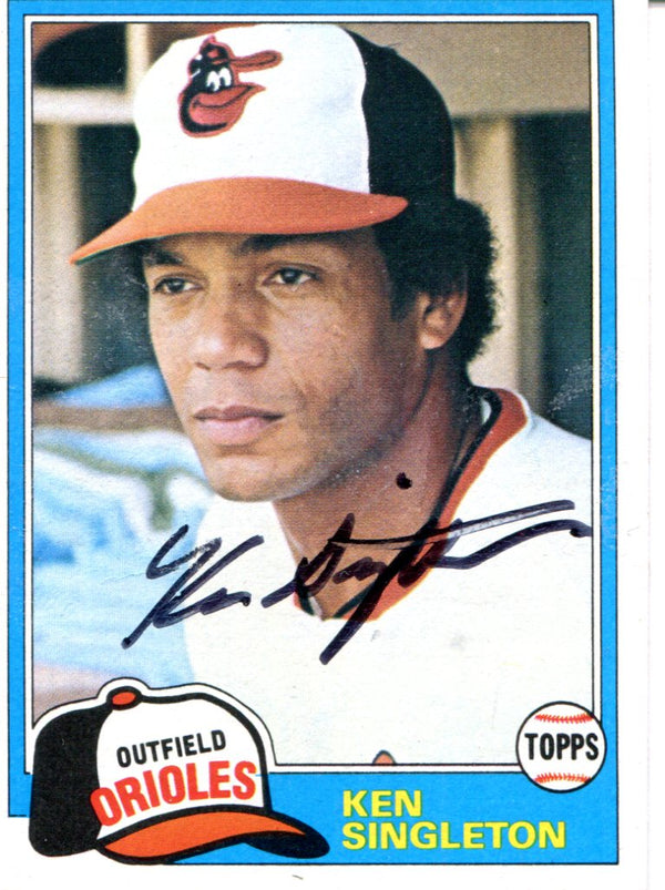 Ken Singleton Autographed 1981 Topps Card