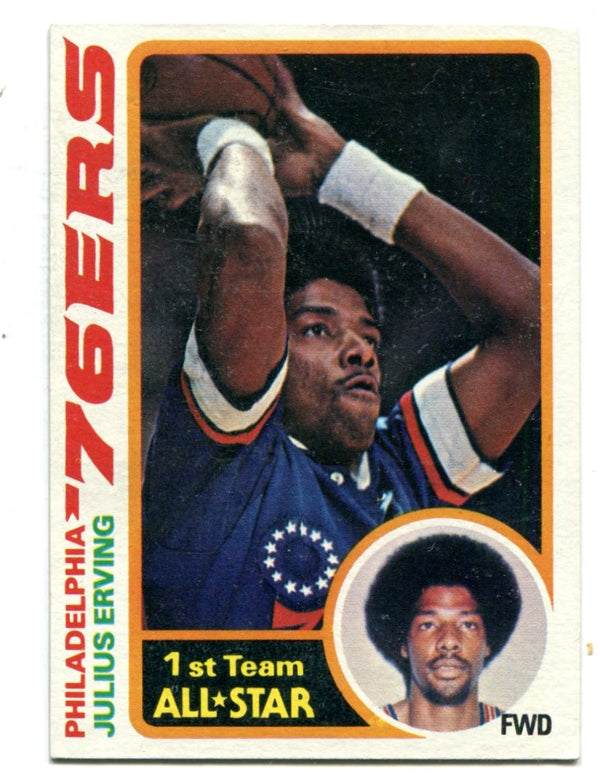 Julius Erving 1978 Topps #130 Card