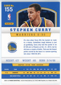 Steph Curry 2012-13 Panini Card #155