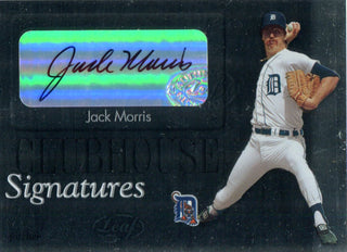 Jack Morris Autographed 2003 Leaf Clubhouse Signatures Card