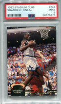 Shaquille O`Neal 1992 Topps Stadium Club #247 PSA Mint 9 Card