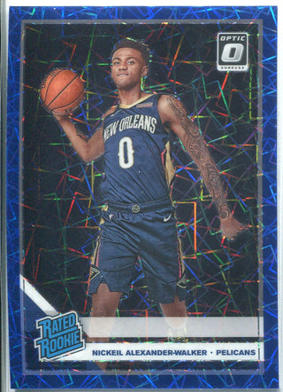 Nickeil Alexander-Walker 2019-20 Donruss Optic Blue Velocity Rated Rookie Card