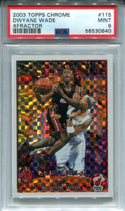 Dwyane Wade 2003 Topps Chrome Xfractor Rookie Card (PSA 9 )