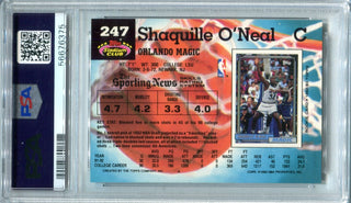 Shaquille O`Neal 1992 Topps Stadium Club #247 PSA Mint 9 Card