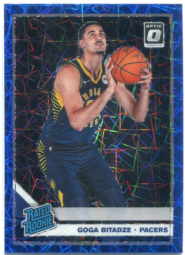 Goga Bitadze 2019-20 Donruss Optic Blue Velocity Prizm Rated Rookie Card