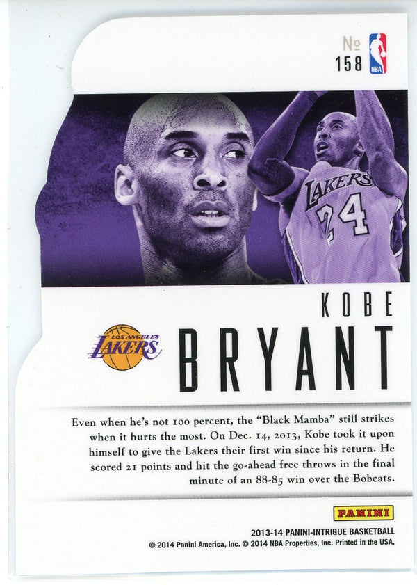 Kobe Bryant 2013-14 Panini Intriguing Players Die Cut Card #158