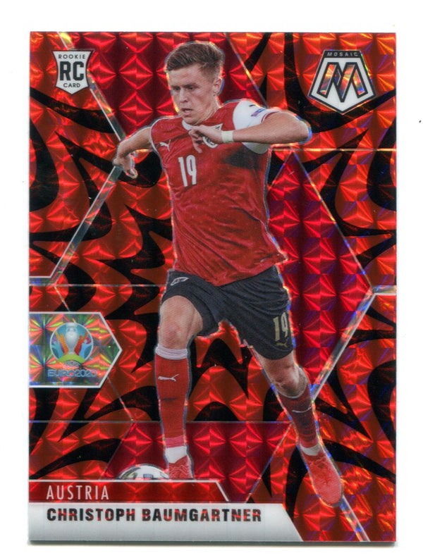 Christoph Baumgartner 2020 Euro UEFA Panini Mosaic Red Reactive #87 RC