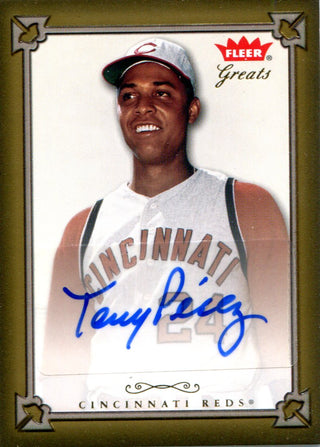 Tony Perez Autographed 2004 Fleer Greats Card