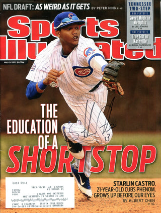 Starlin Castro Autographed Sports Illustrated Magazine (JSA)