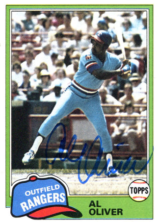 Al Oliver Autographed 1981 Topps Card