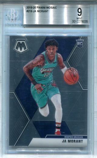 Ja Morant 2019-20 Panini Mosaic#219  (BGS Mint 9 )