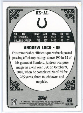 Andrew Luck 2012 Topps Rookie Enchantment Card #RE-AL