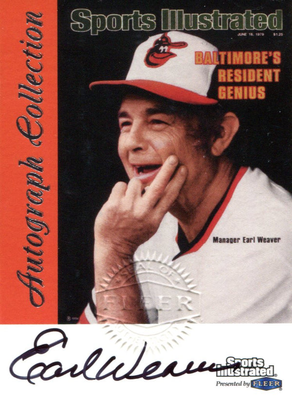 Earl Weaver Autographed 1999 Fleer Sports Illustrated Card