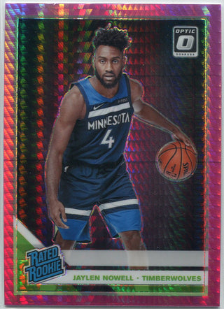 Jaylen Nowell 2019-20 Donruss Optic Pink Hyper Prizm Rated Rookie Card