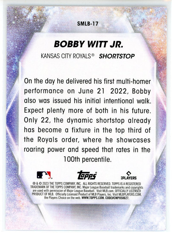 Bobby Witt Jr. 2023 Topps Stars of MLB Card #SMLB-17