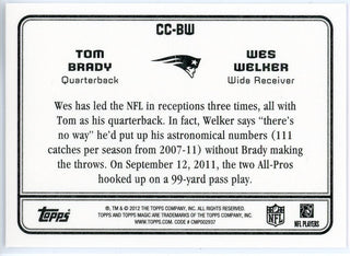 Tom Brady & Wes Welker 2012 Topps Magic Charismatic Combos Card #CC-BW