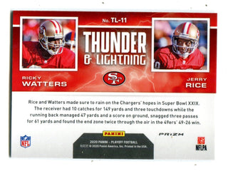 Jerry Rice/Rickey Watters Playoff Thunder & Lightning Card