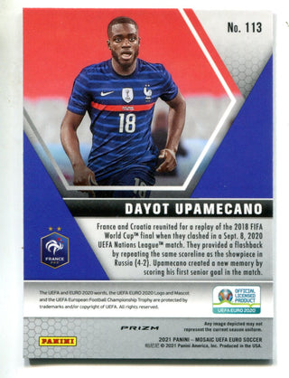 Dayot Upacemecano 2020 Euro UEFA Panini Mosaic Red Reactive  #113 Card