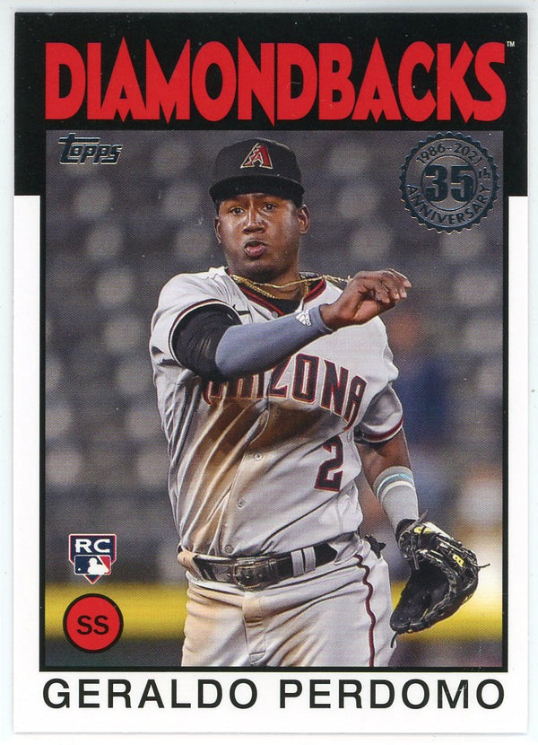 Geraldo Perdomo 2021 Topps Rookie Card #86B-43