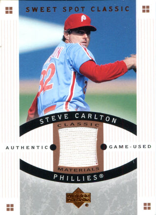 Steve Carlton 2005 Upper Deck Sweet Spot Jersey Card