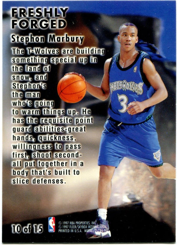 Stephon Marbury 1997 Fleer Metal