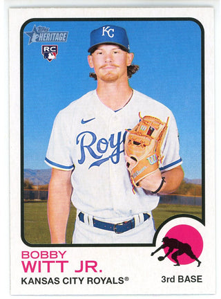 Bobby Witt Jr. 2022 Topps Heritage Rookie Card #520