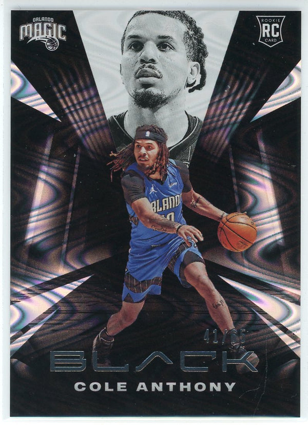 Cole Anthony 2020-21 Panini Black Swirlorama Rookie Card #67