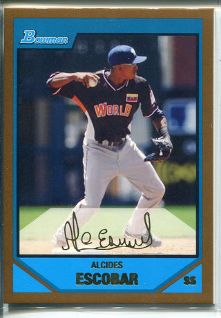 Alcides Escobar 2007 Bowman Rookie Card