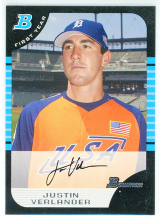 Justin Verlander 2005 Bowman Rookie Card #BDP129