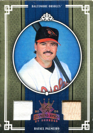 Rafael Palmeiro 2005 Donruss Diamond Kings Jersey Bat Card