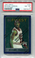 Michael Jordan 1995 Finest W/Coating #229 PSA NM-MT 8 Card