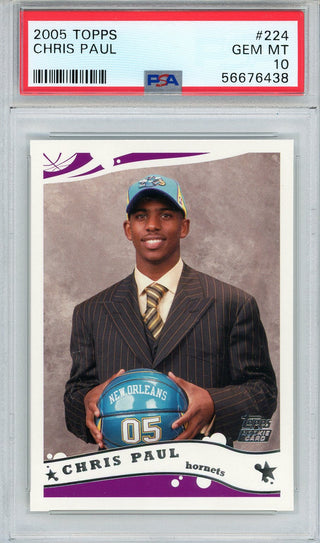 Chris Paul 2005 Topps Card #224 (PSA Gem MT 10)