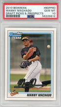 Manny Machado 2010 Bowman  Draft Picks & Prospects Rookie Card #BDPP80 (PSA)