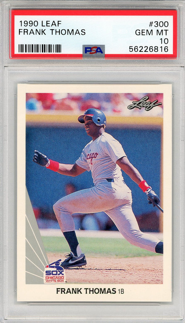 Frank Thomas 1990 Leaf Rookie Card #300 (PSA)