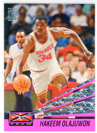 Hakeem Olajuwon 1993 Topps Stadium Club Members Only Beam Team Card #12