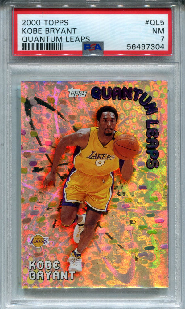 Kobe Bryant 2000 Quantum Leaps #QL5 PSA NM 7 Card