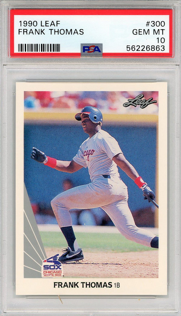 Frank Thomas 1990 Leaf Rookie Card #300 (PSA)