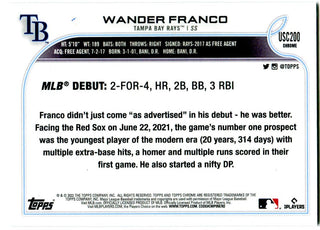 Wander Franco Topps Chrome 2022 #USC200