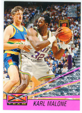 Karl Malone 1993 Topps Stadium Club Members Only Beam Team Card #9