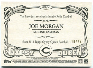 Joe Morgan 2014 Topps Gypsy Queen Jumbo Relic #10/25