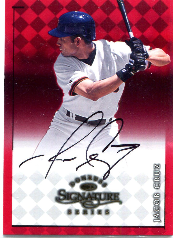 Jacob Cruz 1998 Donruss Signature Series Autographed Card