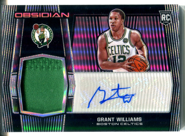 Grant Williams Autographed 2019-20 Panini Obsidian Rookie Jersey Card