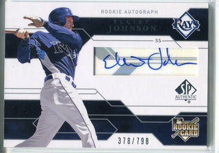 Elliot Johnson Autographed 2008 Upper Deck Sp Rookie Jersey Card