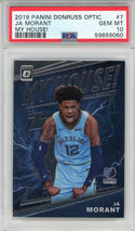 Ja Morant 2019 Panini Donruss Optic My House Rookie Card #7 (PSA Gem Mint 10)