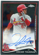 Oscar Taveras 2014 Topps Chrome Autographed Rookie Card