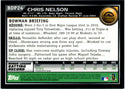 Chris Nelson Bowman Chrome Rookie Card