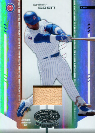 Sammy Sosa 2004 Leaf Certified Bat Card